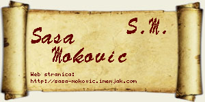 Saša Moković vizit kartica
